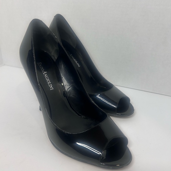 Sexy black patent Enzo Angiolini Heels - Picture 10 of 13